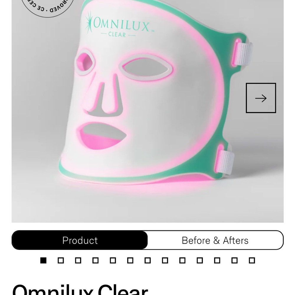 Omnilux Clear LED Light Face Mask